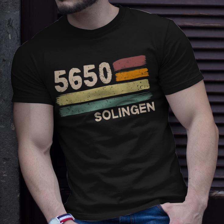 5650 Solingen Retro Postleitzahlen Alte Plz Vintage T-Shirt Geschenke für Ihn