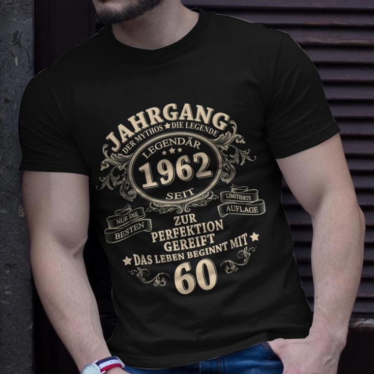 60 Geburtstag Geschenk Mann Mythos Legende Jahrgang 1962 T-Shirt Geschenke für Ihn