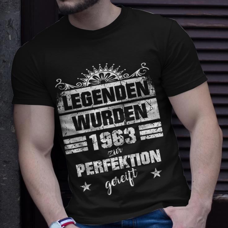 60. Geburtstag Herren T-Shirt, Legende 1963 für Papa & Opa Geschenke für Ihn