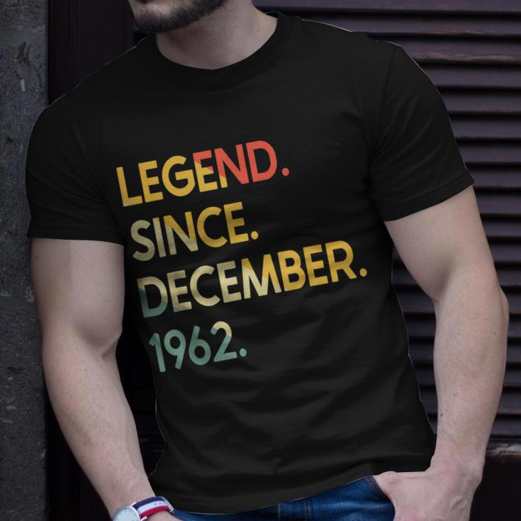 60 Jahre Alte Legende Seit Dezember 1962 60 Geburtstag T-Shirt Geschenke für Ihn