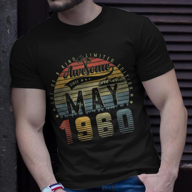 63 Year Old Awesome Since May 1960 63Th Birthday Gifts Unisex T-Shirt Gifts for Him
