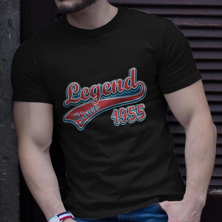 65Th Birthday Tshirt 1955 Legend Since Mens Funny 65 Year Old Unisex T-Shirt Gifts for Him