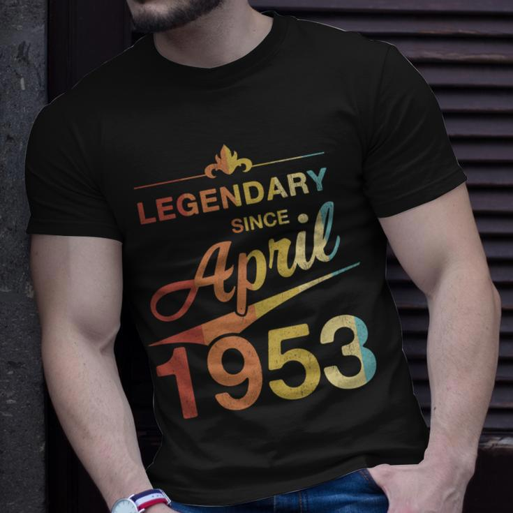 70 Geburtstag 70 Jahre Alt Legendär Seit April 1953 V3 T-Shirt Geschenke für Ihn