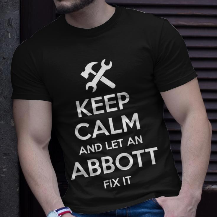 Abbott Funny Surname Birthday Family Tree Reunion Gift Idea Unisex T-Shirt Gifts for Him