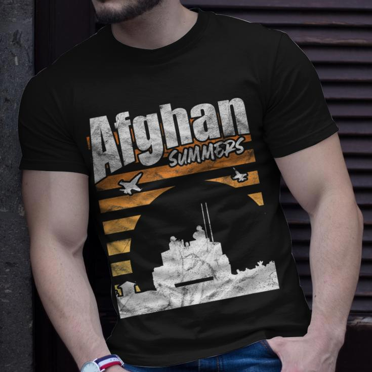 Afghan Summers Afghanistan Veteran Army Military Vintage Unisex T-Shirt Gifts for Him