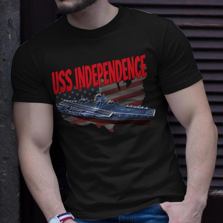 Aircraft Carrier Uss Independence Cv-62 For Grandpa Dad Son T-Shirt Gifts for Him