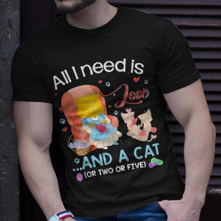 All I Need Is Love And A Cat Unisex T-Shirt Gifts for Him