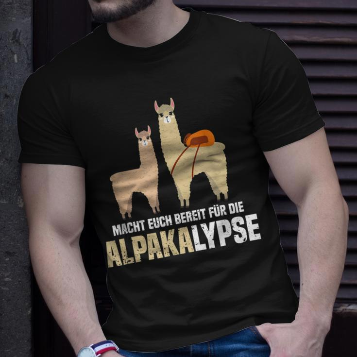 Alpakalypse Alpaka Alpakawanderung Geschenk T-Shirt Geschenke für Ihn