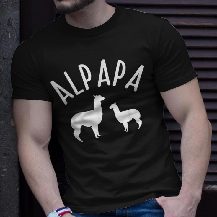 Alpapa Alpaka Herren T-Shirt, Lustiges Vatertag Geburtstagsgeschenk für Papa Geschenke für Ihn