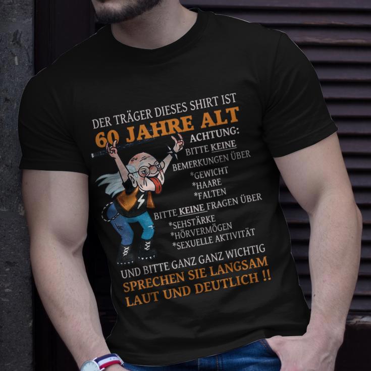 Alter Sack Der Träger Ist 60 Geburtstag Ü60er Frauen Männer T-Shirt Geschenke für Ihn