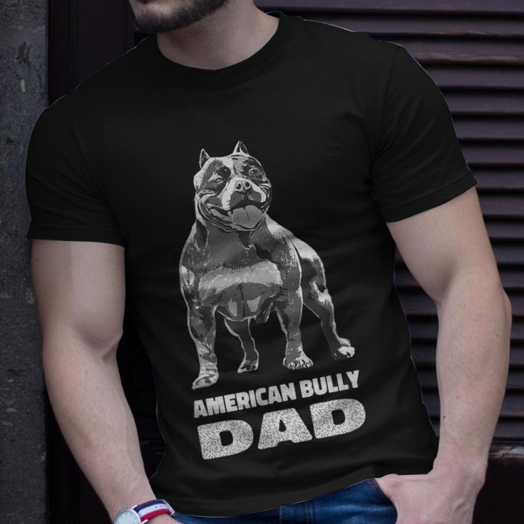 American Bully Dad American Pitbull Terrier Muscle Gift For Mens Unisex T-Shirt Gifts for Him