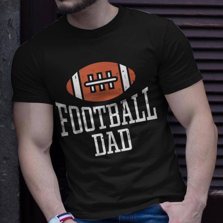 American Football Dad Vintage Game Day Sports Lover Fan Dad T-Shirt Gifts for Him