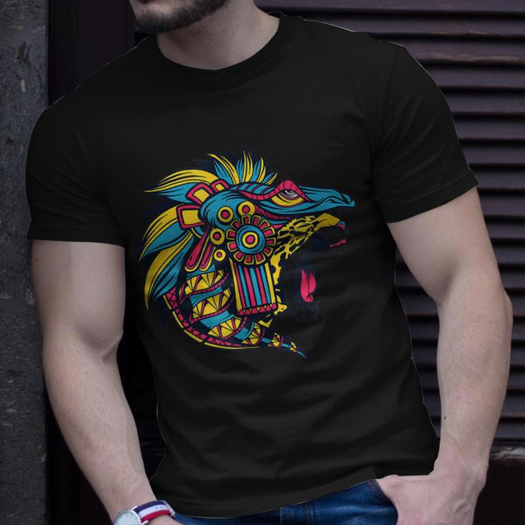 Ancient Ethnic Cheetah Aztec Art People Civilization T-shirt Gifts for Him