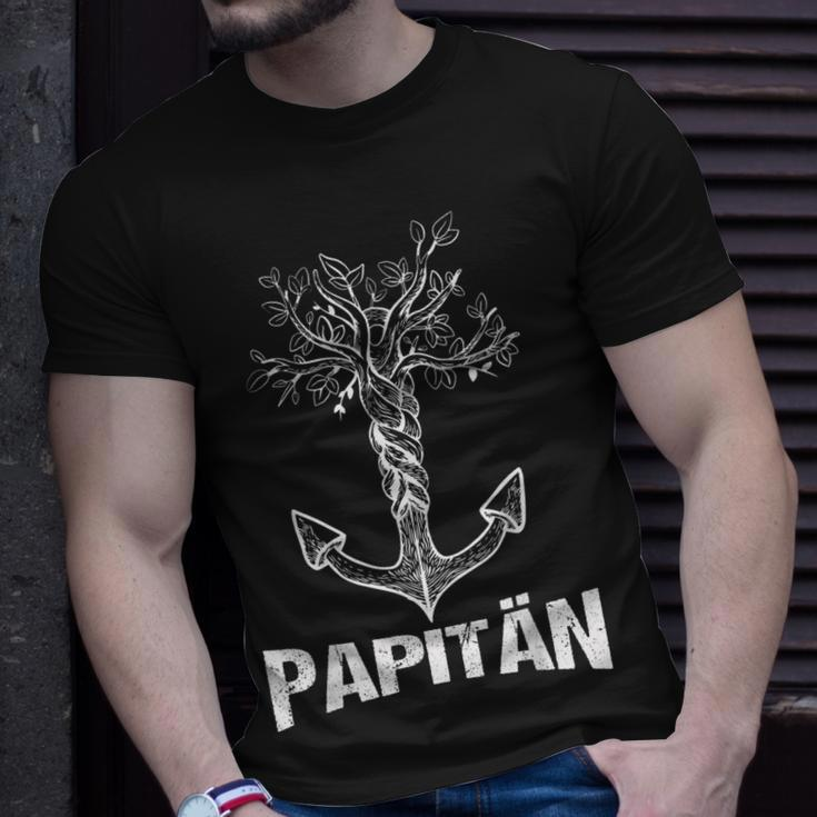 Anker Papa T-Shirt für Herren, Ideal für Vatertag & Papitäns Geburtstag Geschenke für Ihn
