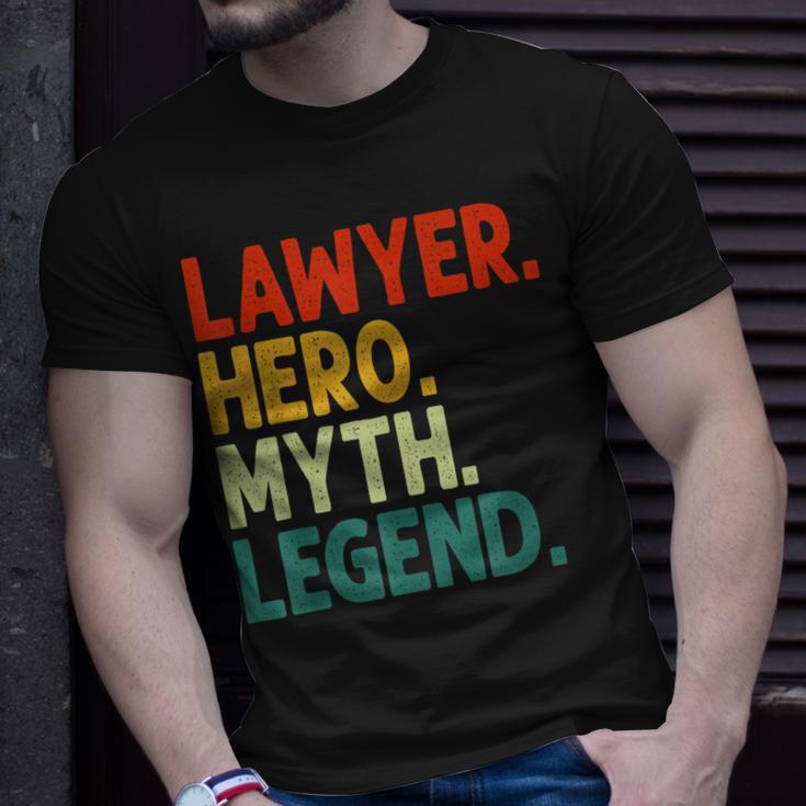 Anwalt Held Mythos Legende Retro Vintage-Anwalt T-Shirt Geschenke für Ihn