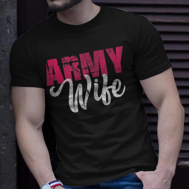 Army Wife Military Soldier Veterans Day Vintage Gift For Womens Unisex T-Shirt Gifts for Him