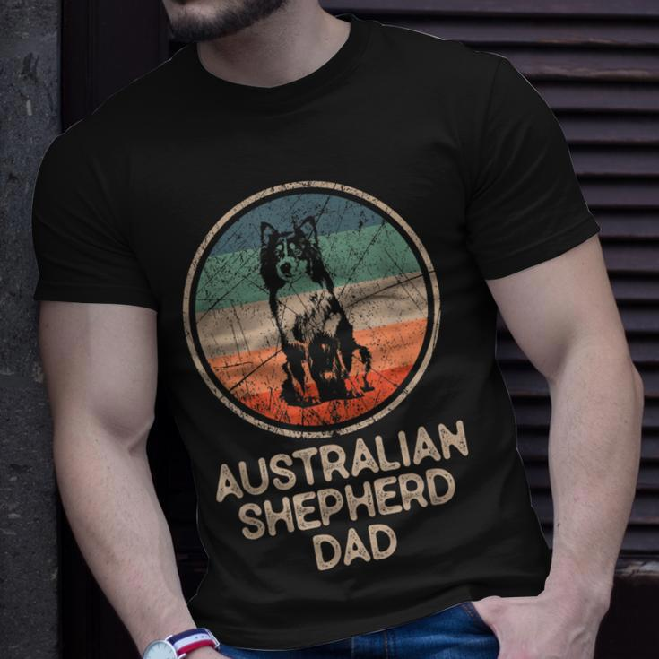Australian Shepherd Dog Vintage Australian Shepherd Dad T-Shirt Gifts for Him