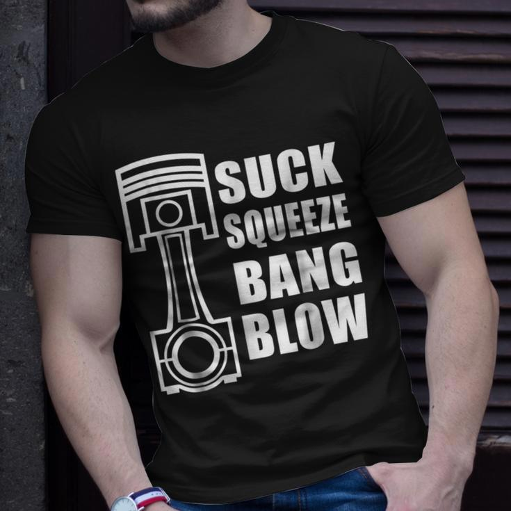 Auto Automotive Mechanic Engine Piston Graphic Unisex T-Shirt Gifts for Him