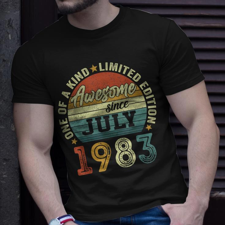 Awesome Since July 1983 40 Year Old 40Th Birthday Gifts Unisex T-Shirt Gifts for Him