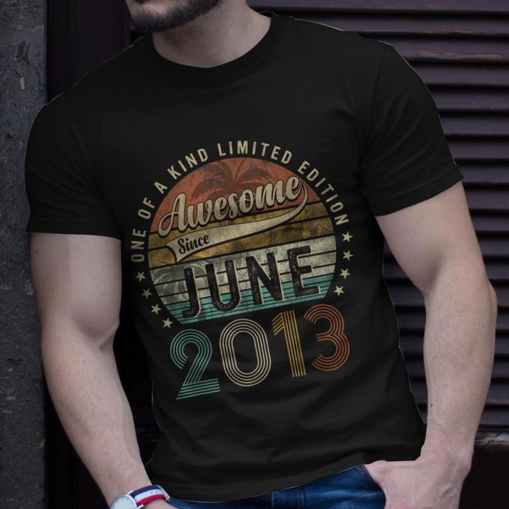 Awesome Since June 2013 10Th Birthday Gifts For 10 Year Old Unisex T-Shirt Gifts for Him