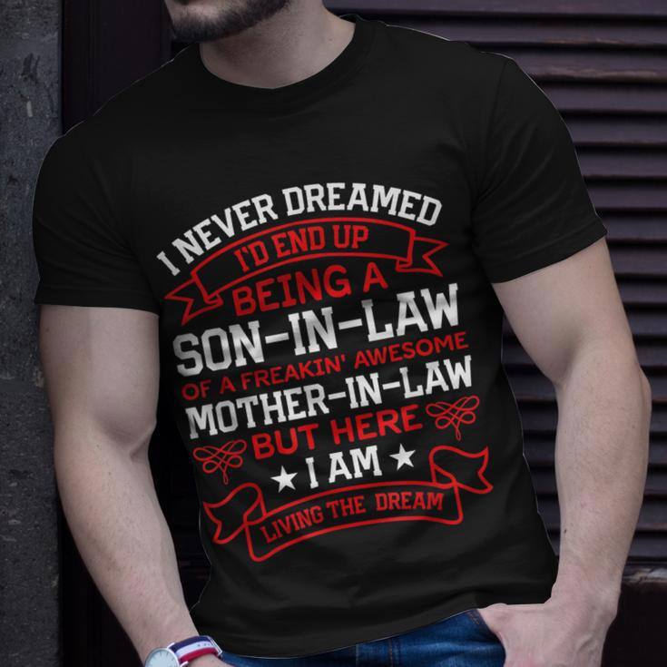 Awesome Son-In-Law I Never Dreamed Being A Son-In-Law T-shirt Gifts for Him