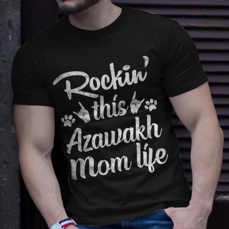 Azawakh Mom Rockin This Dog Mom Life Best Owner Mother Day Unisex T-Shirt Gifts for Him