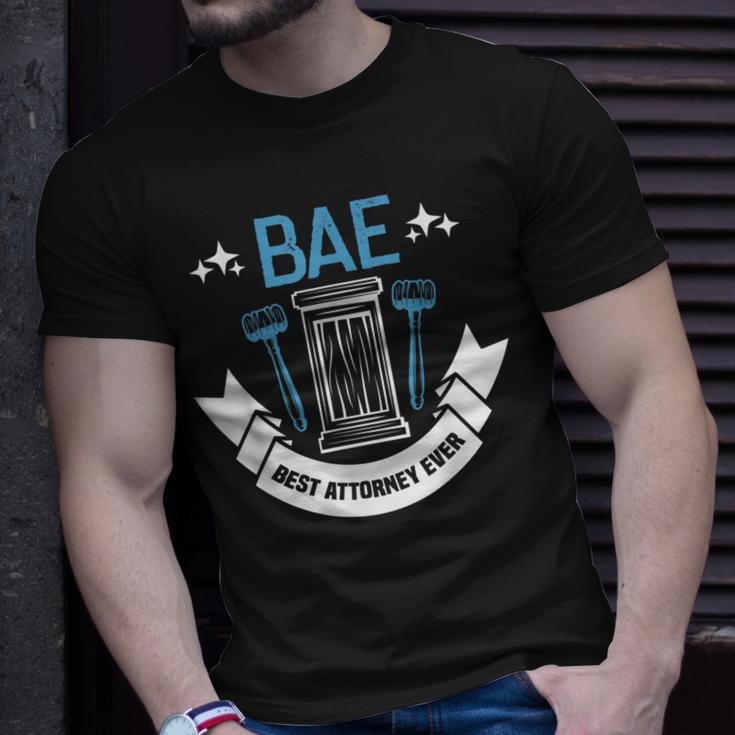 Bae Best Attorney Ever Future Attorney Retired Lawyer T-shirt Gifts for Him