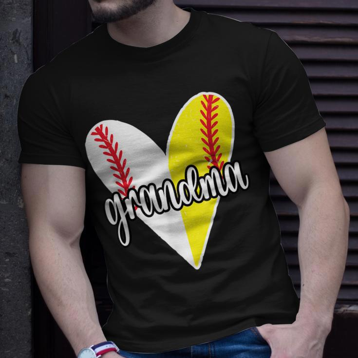 Baller Grandma | Proud Softball Baseball Player Grandma Unisex T-Shirt Gifts for Him