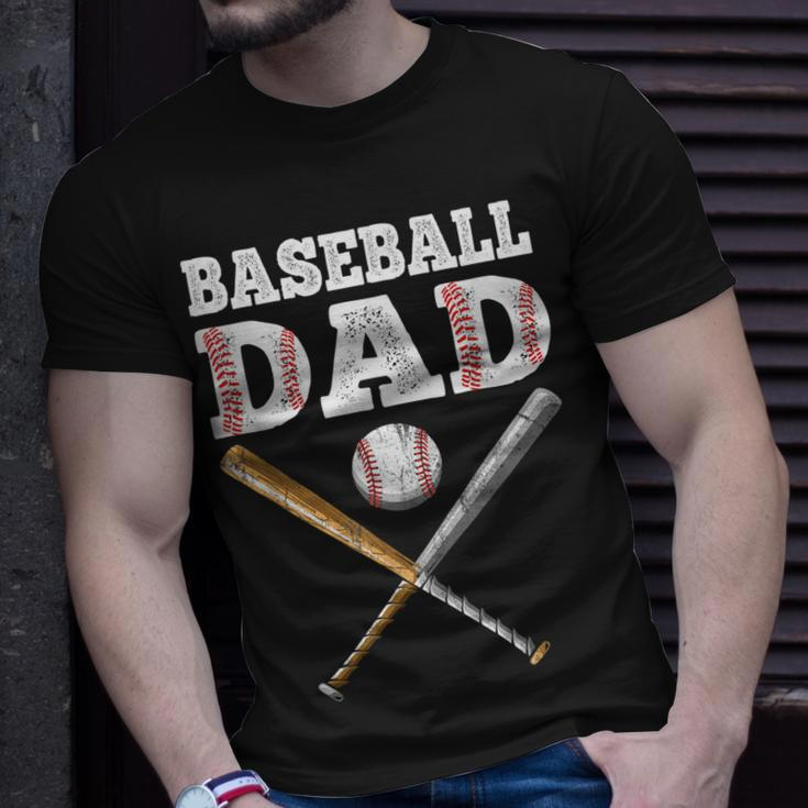 Baseball Lover For Father Baseball Dad Unisex T-Shirt Gifts for Him