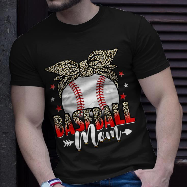 Baseball Mom Life Game Day Leopard Cute Mothers Day Unisex T-Shirt Gifts for Him