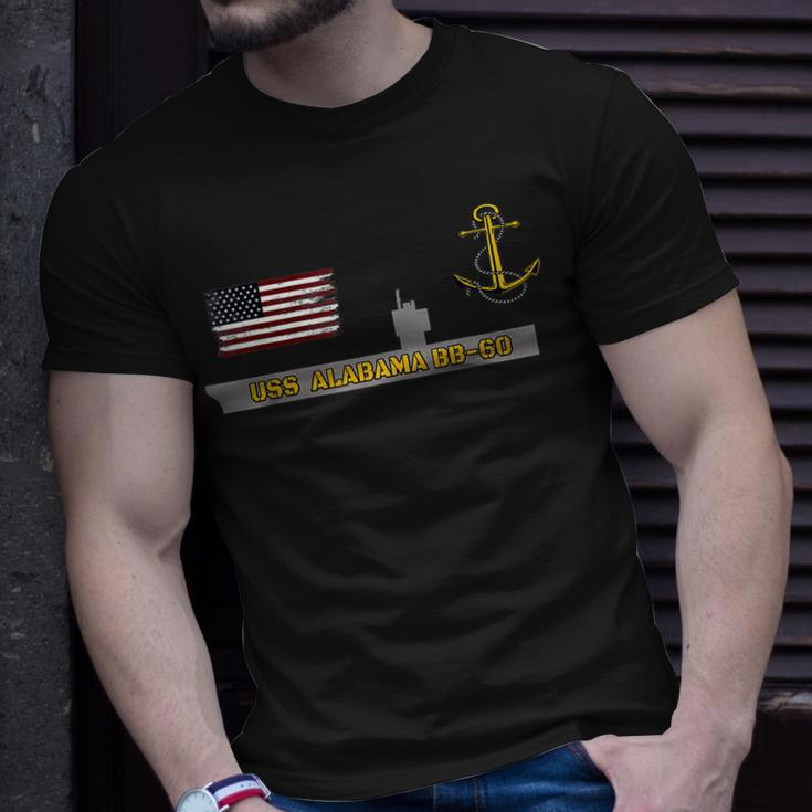 Battleship Uss Alabama Bb-60 Warship Veteran Grandpa Father T-Shirt Gifts for Him