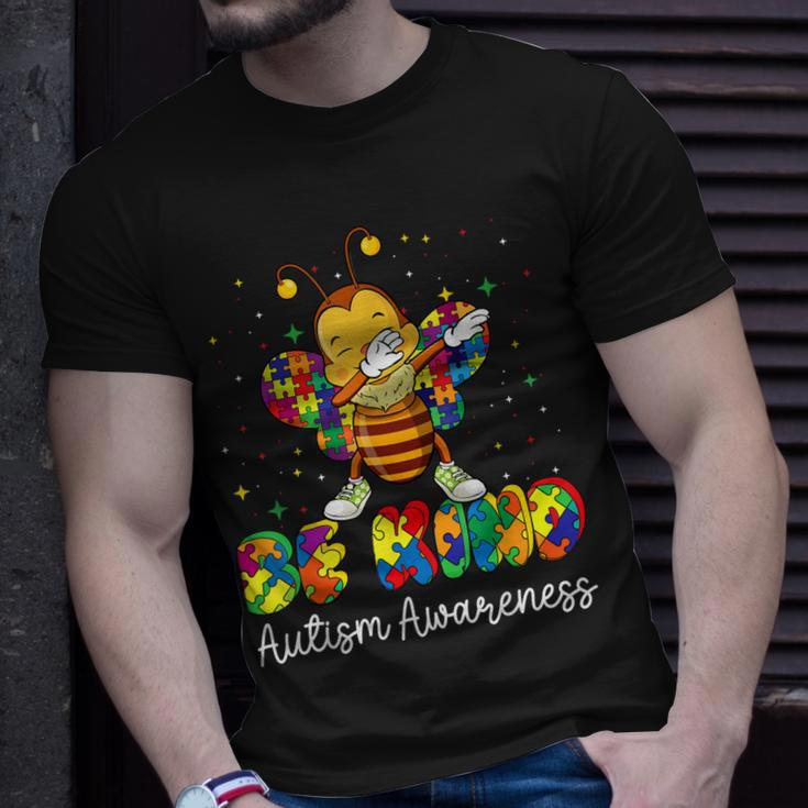 Be Kind Autism Awareness Puzzle Bee Dabbing Support Kid Girl Unisex T-Shirt Gifts for Him