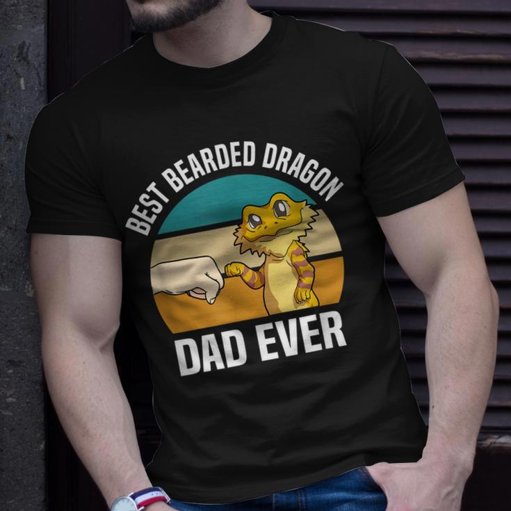 Best Bearded Dragon Dad Ever Pet Bearded Dragon Dad Unisex T-Shirt Gifts for Him