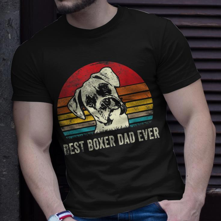 Mens Best Boxer Dad Ever Boxer Dog Dad Fathers Day T-Shirt Gifts for Him