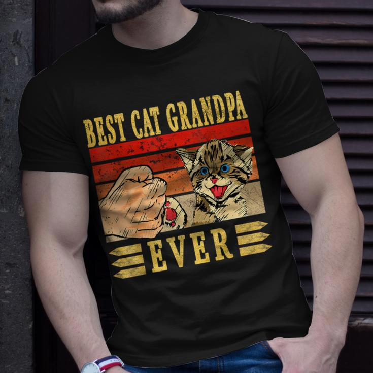 Best Cat Grandpa Ever Katzen Opa Vatertag Geburtstag Katze T-Shirt Geschenke für Ihn