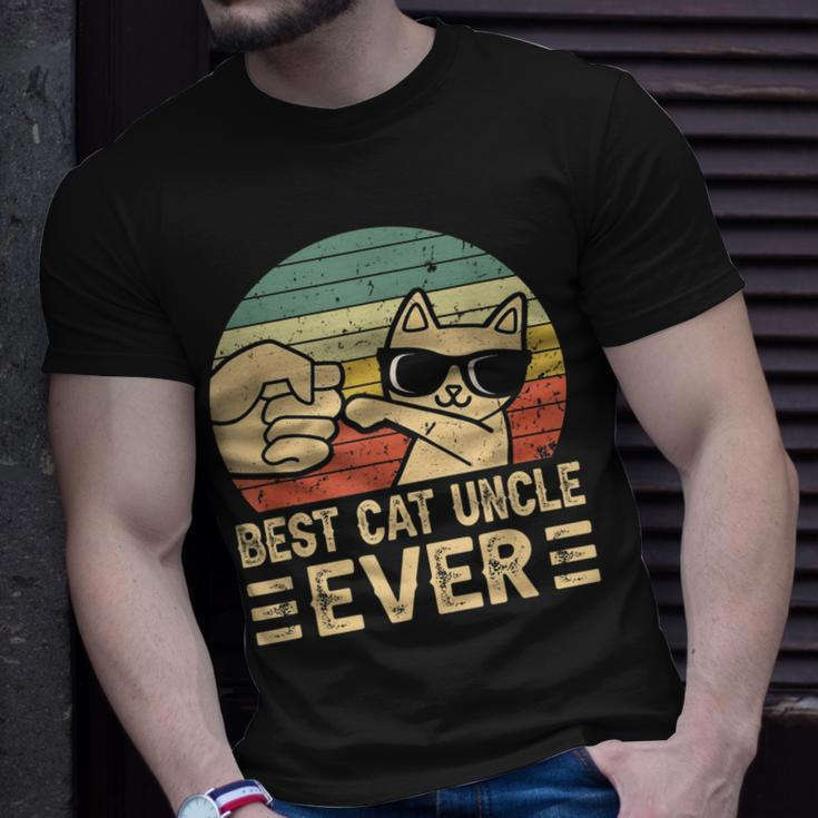 Best Cat Uncle Ever Bump Fit Fathers Day Gift Daddy Dad Unisex T-Shirt Gifts for Him