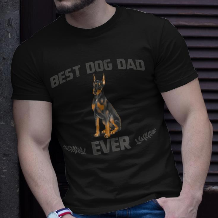 Best Doberman Pinscher Dog Dad Ever Gift Fathers Day Unisex T-Shirt Gifts for Him