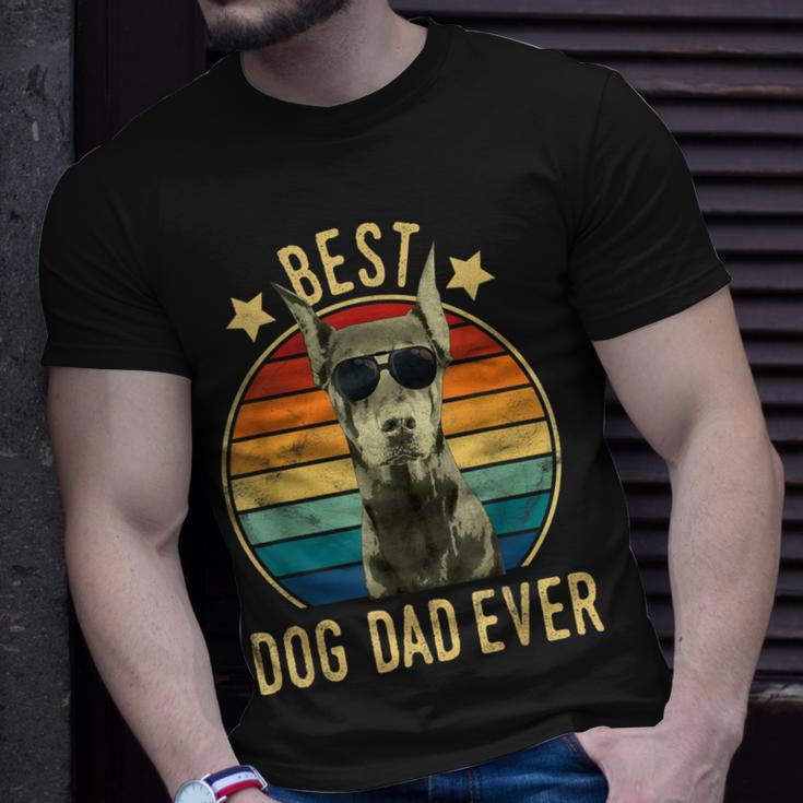 Best Dog Dad Ever Doberman Pinscher Fathers Day Gift Gift For Mens Unisex T-Shirt Gifts for Him