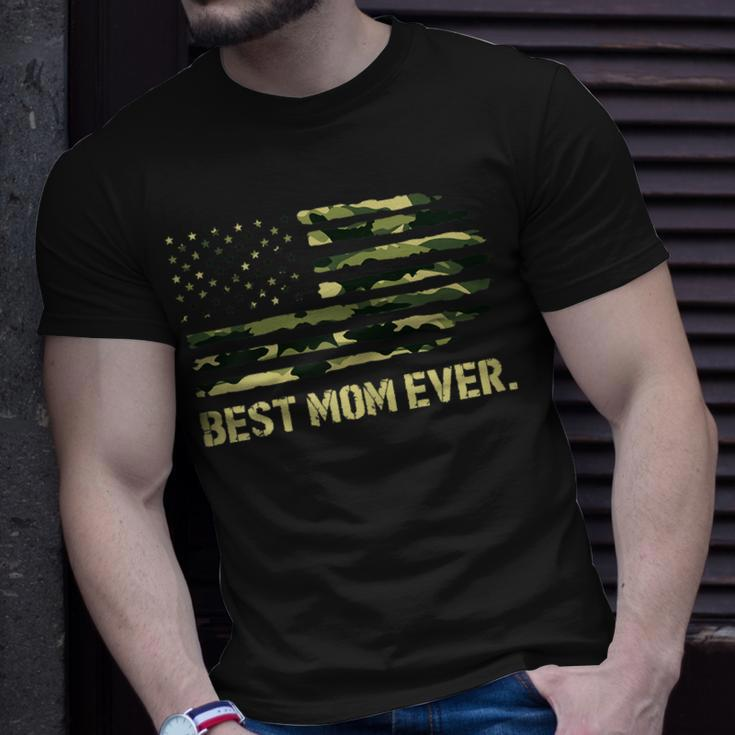 Best Mom Ever Camo American Flag Gift For Womens Unisex T-Shirt Gifts for Him