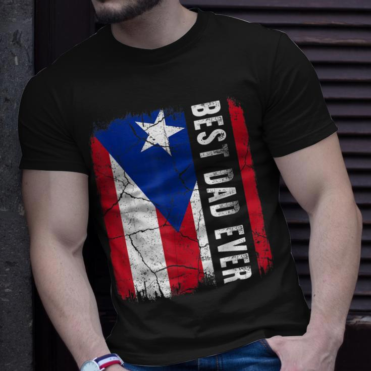 Best Puerto Rican Dad Ever Puerto Rico Daddy Fathers Day T-Shirt Gifts for Him