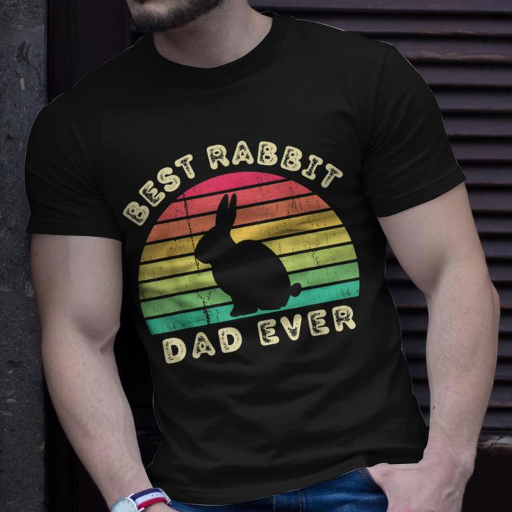Best Rabbit Dad Ever For Men Fathers Day Unisex T-Shirt Gifts for Him