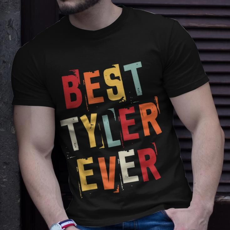 Best Tyler Ever Popular Retro Birth Names Tyler Costume Unisex T-Shirt Gifts for Him