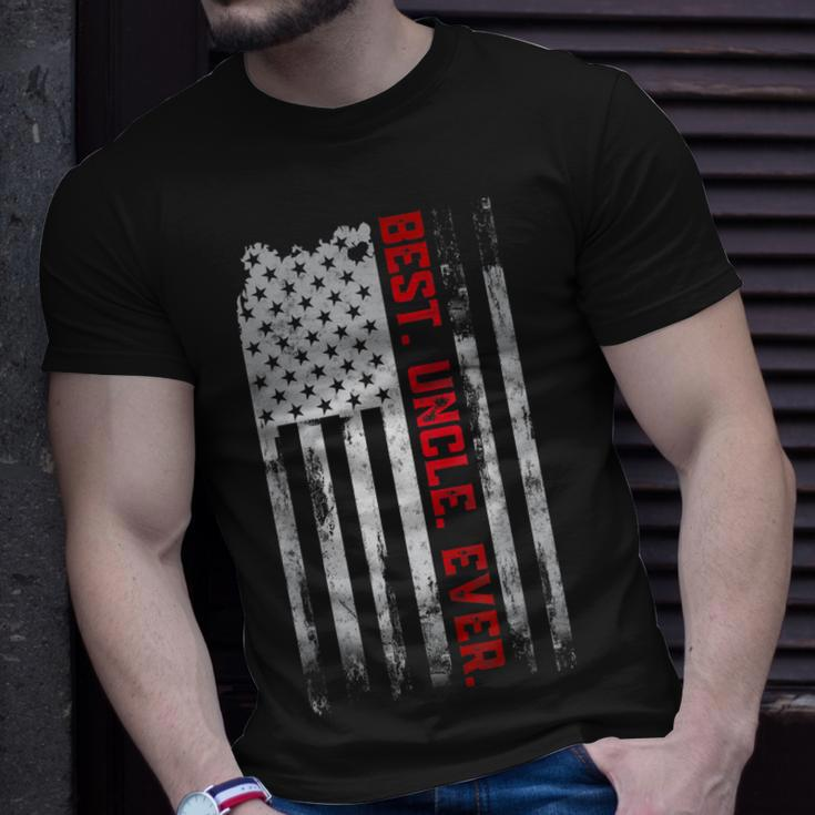 Best Uncle Ever American Usa Flag Father’S Day Gift For Dad Unisex T-Shirt Gifts for Him
