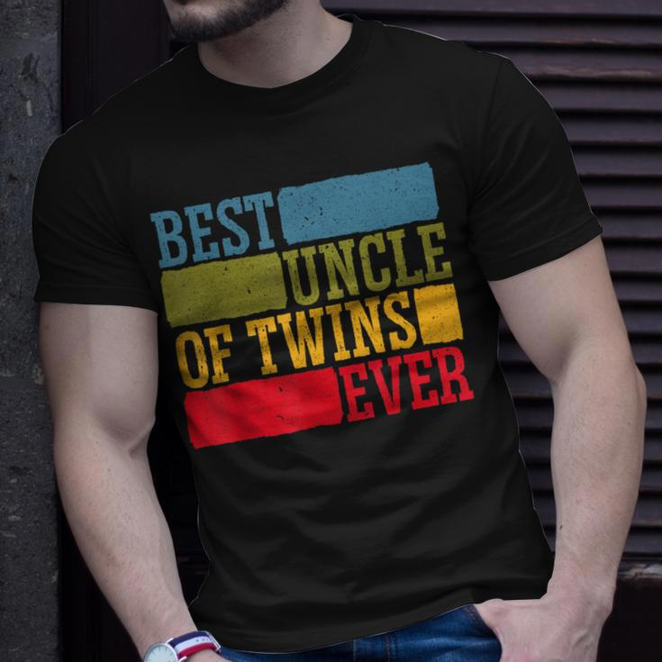 Best Uncle Of Twins Proud Uncle Best Uncle Ever Gift For Mens Unisex T-Shirt Gifts for Him
