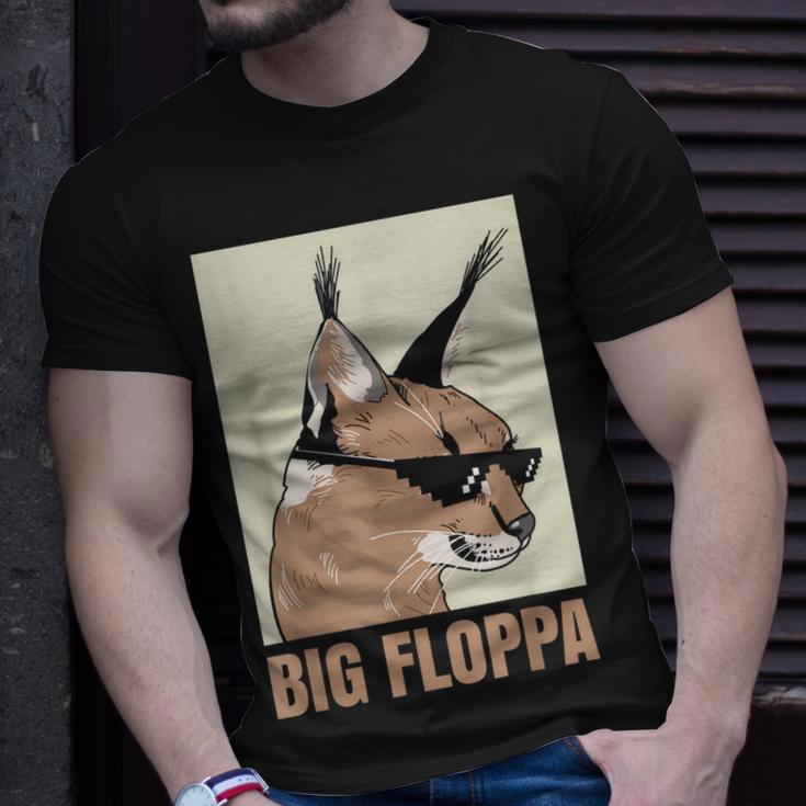 Big Floppa Meme Cat Caracal T-Shirt, Cool Funny Cats Caracal