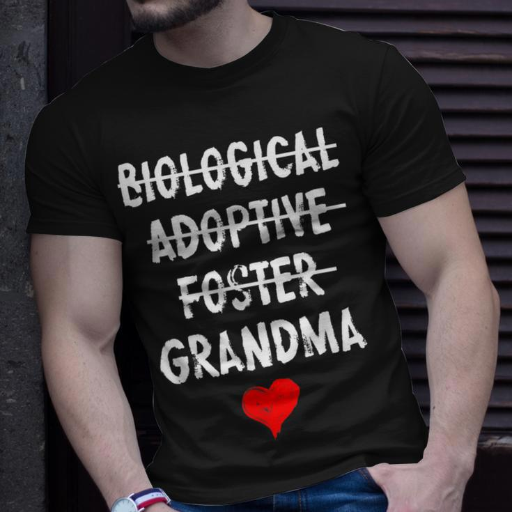 Biological Adoptive Foster Grandma National Adoption Month Unisex T-Shirt Gifts for Him