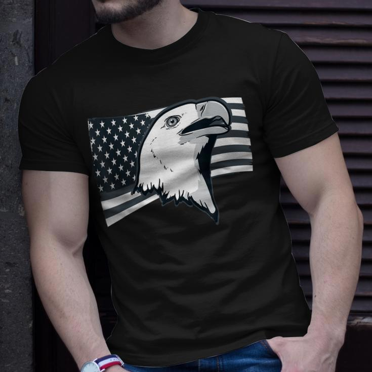Bird Brave Amerikanische Flagge T-Shirt Geschenke für Ihn