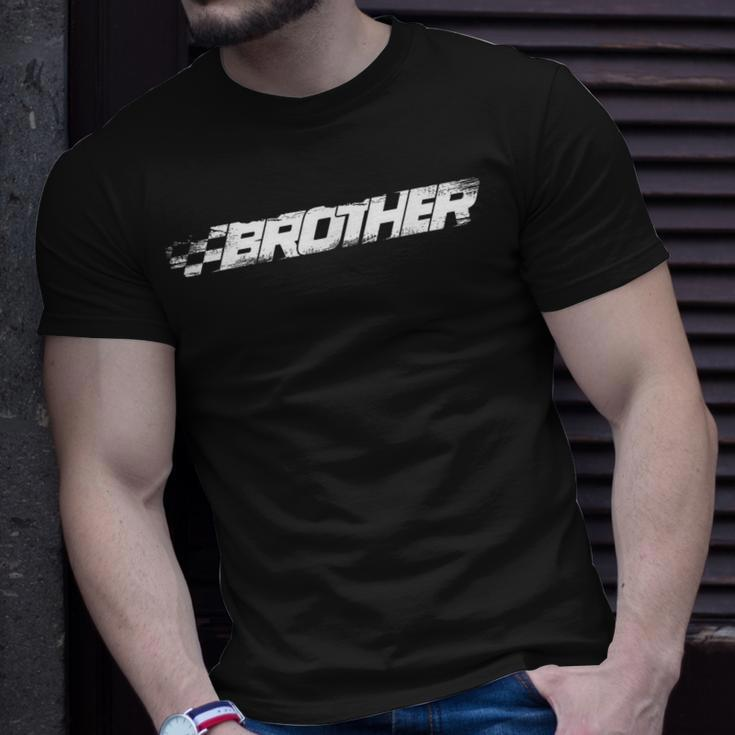 Birthday Party Racing Family Pit Crew Race Brother Unisex T-Shirt Gifts for Him