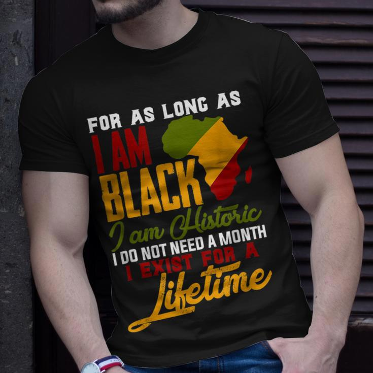 I Am Black History Lifetime Cool Black History Month Pride V2 T-shirt Gifts for Him