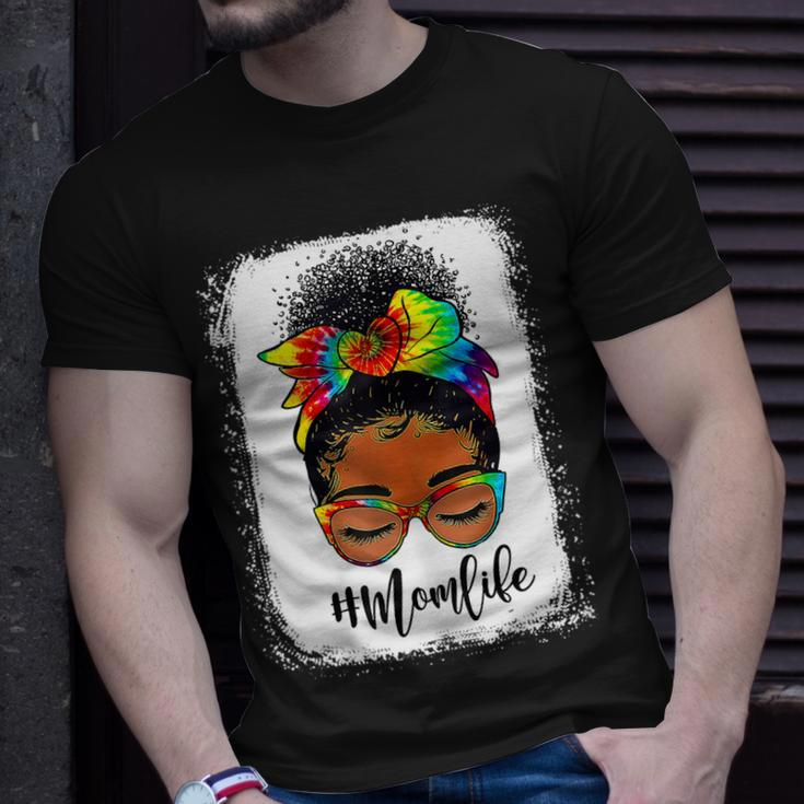 Black Women Tie Dye Mom Life Mothers Day Mothers Women Mama Gift For Womens Unisex T-Shirt Gifts for Him